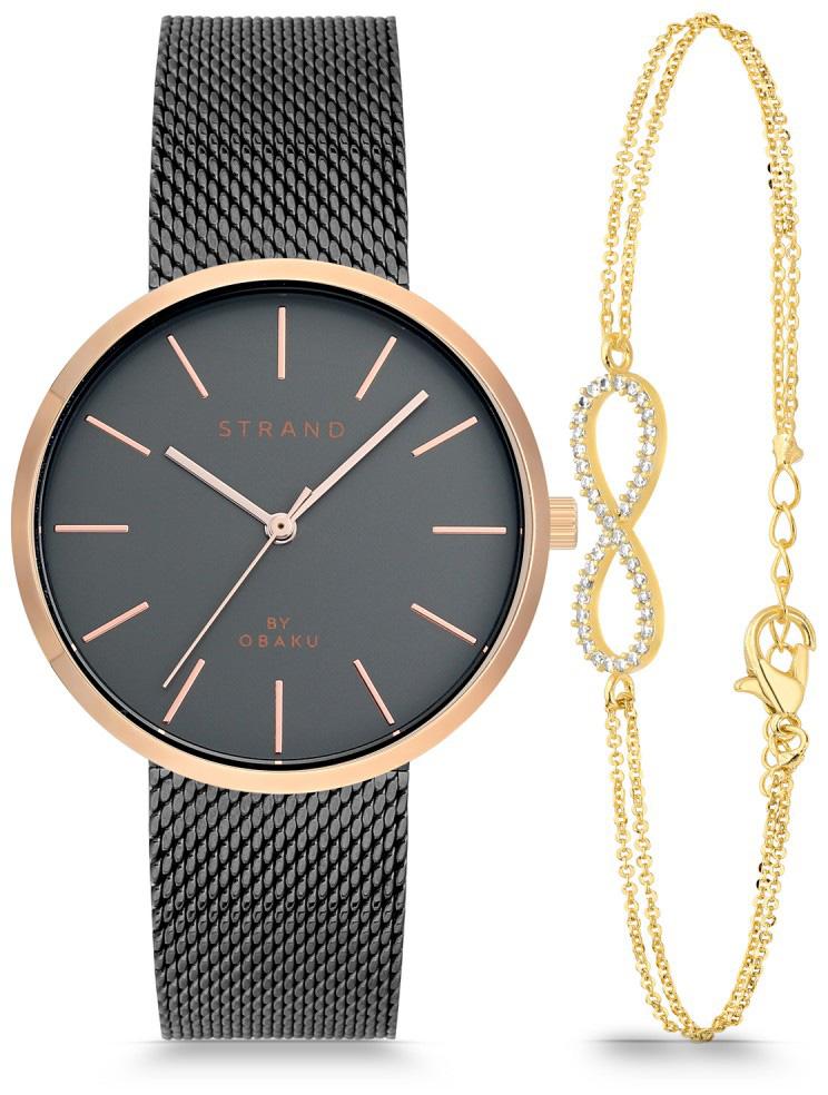 Obaku Denmark S700LXVJMJ 35 mm Siyah Çelik Kordon Analog Kadın Kol Saati