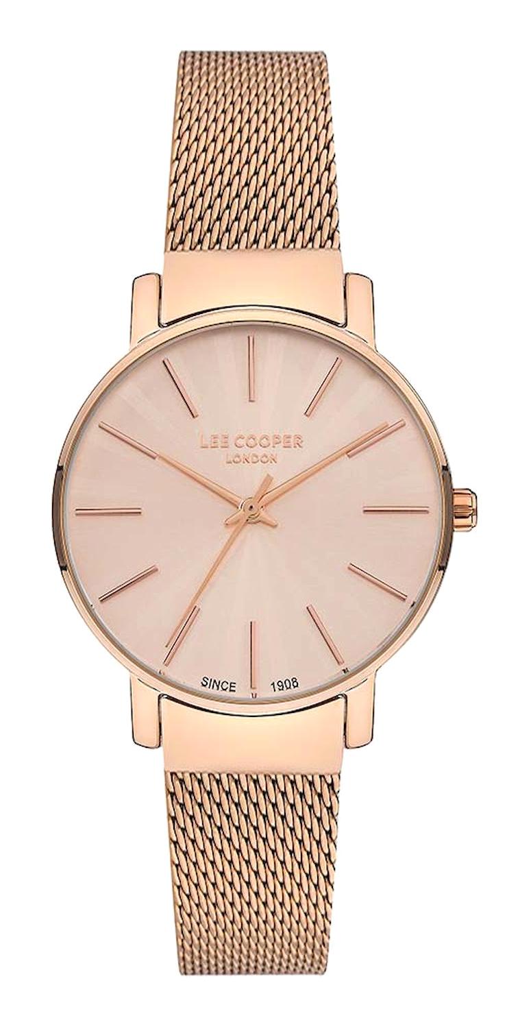 Lee Cooper LC07339.410 40 mm Rose Gold Plastik Kordon Analog Kadın Kol Saati