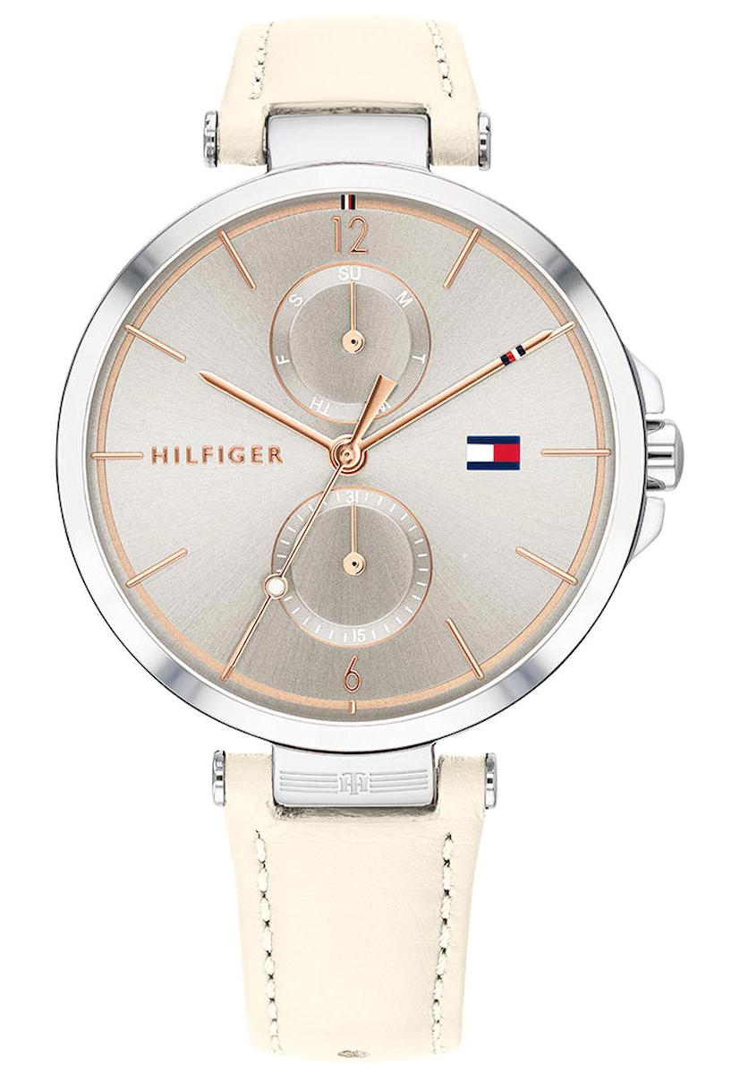 Tommy Hilfiger TH1782123 37 mm Krem Deri Kordon Analog Kadın Kol Saati