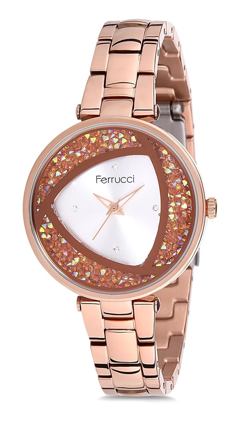Ferrucci 9FM1370 38 mm Rose Gold Metal Kordon Analog Kadın Kol Saati
