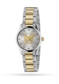 Gucci YA1265016 36 mm Altın-Gri Çelik Kordon Analog Kadın Kol Saati