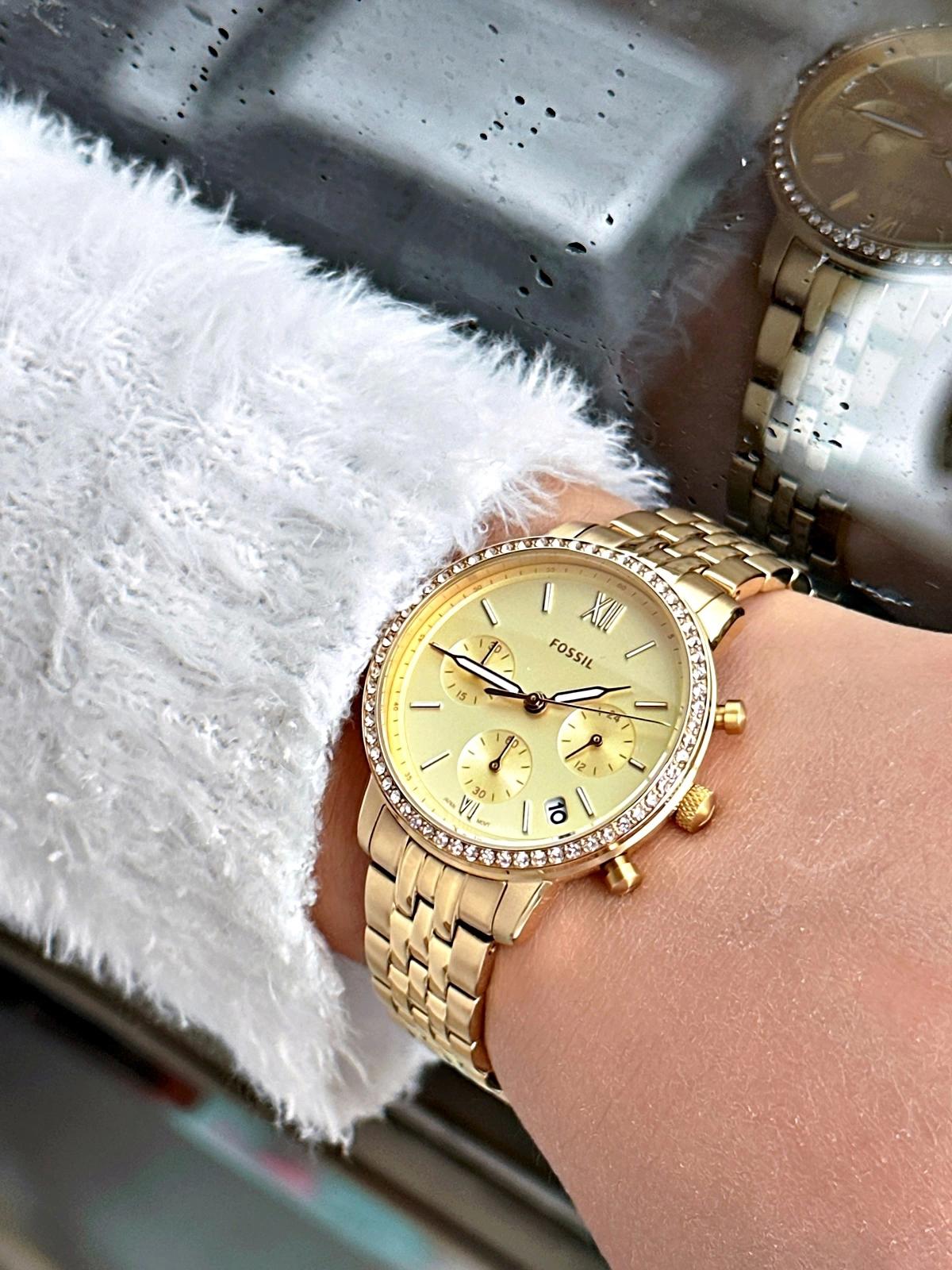 Fossil FES5219 34 mm Altın Çelik Kordon Analog Kadın Kol Saati