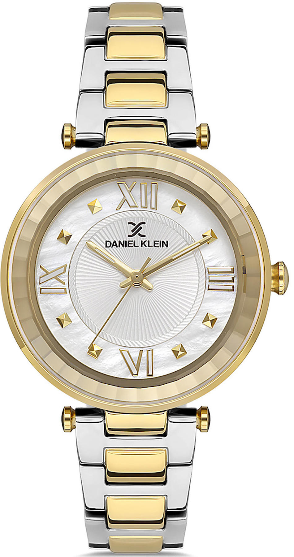 Daniel Klein DKE.1.10292.2 34 mm Altın-Gri Çelik Kordon Analog Kadın Kol Saati
