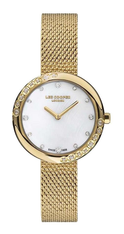 Lee Cooper LC07415.120 40 mm Altın Metal Kordon Analog Kadın Kol Saati