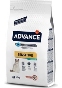 Advance Sensitive Somonlu Kısırlaştırılmış Kuru Kedi Maması 3 kg