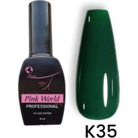 Pink World K35 Yeşil Parlak Kalıcı Oje