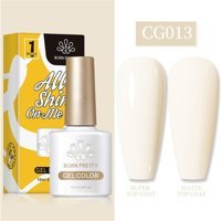 Born Pretty Silky White Serisi CG013 Beyaz Mat Kalıcı Oje