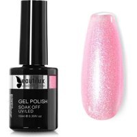 Beautilux Diamont Kristal ME-06 Pembe Işıltılı Kalıcı Simli Oje
