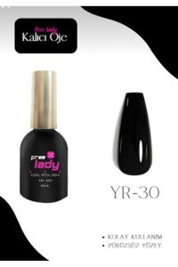 Freelady YR-30 Siyah Parlak Kalıcı Oje