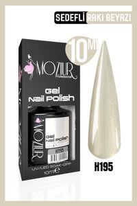 Moziur H195 Beyaz Sedefli Kalıcı Oje
