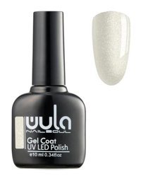 Wula Nailsoul Gel Coat 416 Beyaz Işıltılı Kalıcı Simli Oje