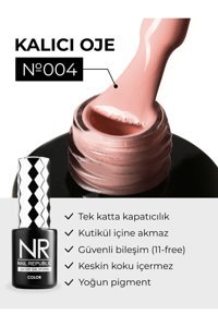 Nail Republic 004 Nude Parlak Kalıcı Oje