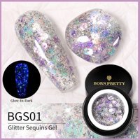 Born Pretty Glitter Sequins BGS01 Çok Renkli Işıltılı Kalıcı Simli Oje