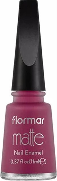 Flormar Matte Nail Enamel 64 Mor Mat Oje