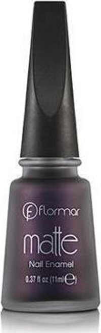 Flormar Matte Nail Enamel M31 Mor Mat Simli Oje