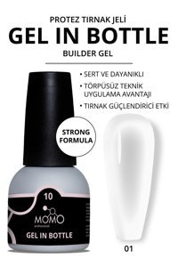 Momo Bottle 1 Şeffaf Parlak Kalıcı Oje