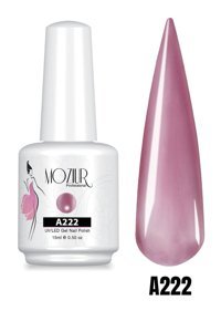 Moziur Professional A222 Mor Parlak Kalıcı Simli Oje