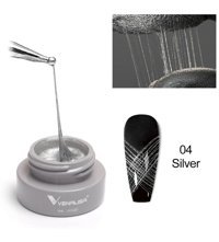 Venalisa Spider Gel Nail Art 04 Silver Metalik Kalıcı Jel Oje
