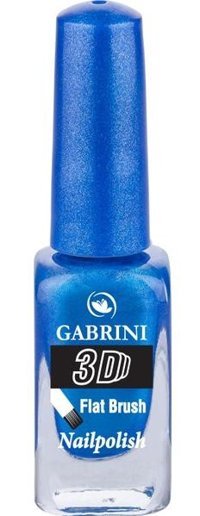 Gabrini 3D 72 Mavi Işıltılı Simli Oje