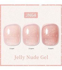 Born Pretty JN64 Pembe Işıltılı Kalıcı Simli Oje