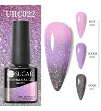 Ursugar Thermal URC022 Çok Renkli Işıltılı Kalıcı Simli Oje