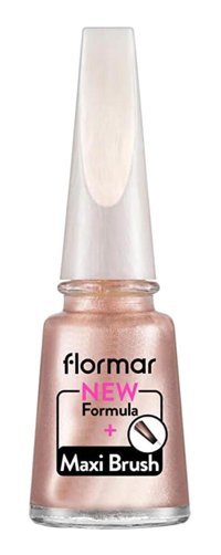 Flormar Maxi Brush PL375 Pembe Sedefli Simli Oje