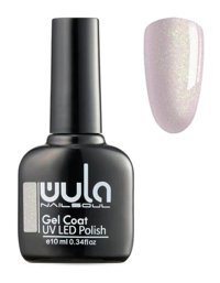 Wula Nailsoul Gel Coat 420 Beyaz Işıltılı Kalıcı Simli Oje