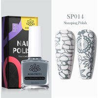 Born Pretty Nail Stamping SP014 Gri Parlak Kalıcı Oje
