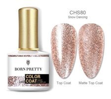 Born Pretty CHS80 Pembe Işıltılı Kalıcı Simli Oje