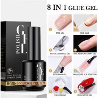 Born Pretty 8 IN 1 Şeffaf Işıltılı Kalıcı Oje