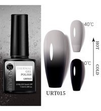 Ursugar Thermal URT015 Beyaz - Siyah Parlak Kalıcı Oje