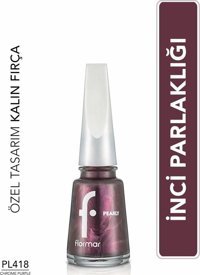 Flormar Pearly PL418 Mor Parlak Oje