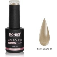 Roniki Star Glow 11 Gri Işıltılı Kalıcı Simli Oje