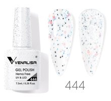 Venalisa Uv Led Hema Free 444 Beyaz Işıltılı Kalıcı Simli Oje