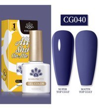 Born Pretty Silky White Serisi CG040 Mor Mat Kalıcı Oje