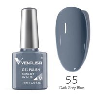 Venalisa Uv Led Dark Grey Blue 55 Mavi Parlak Kalıcı Oje