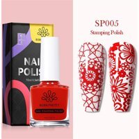 Born Pretty Nail Stamping SP005 Kırmızı Parlak Kalıcı Oje