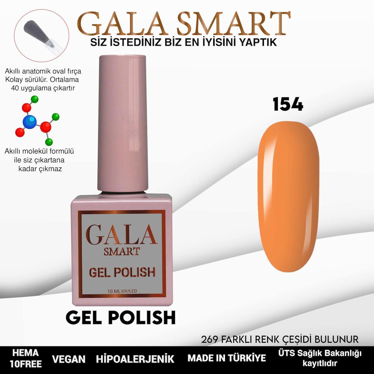 Gala Smart Klasik Seri 154 Pembe Parlak Kalıcı Oje