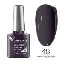 Venalisa Uv Led Dark Grey Purple 48 Mor Parlak Kalıcı Oje