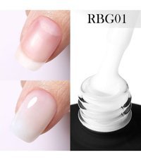 Born Pretty Rubber Base RBG01 Beyaz Parlak Kalıcı Oje