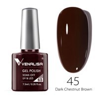 Venalisa Uv Led Dark Chesnut Brown 45 Bordo Parlak Kalıcı Oje