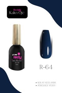 Freelady R-64 Mavi - Petrol Parlak Kalıcı Oje