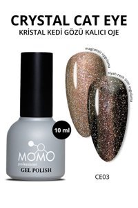 Momo Crystal CE03 Altın Sarısı Işıltılı Kalıcı Simli Oje