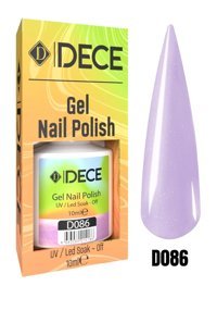 Dece D086 Lila Sedefli Kalıcı Simli Oje