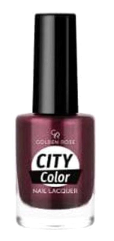 Golden Rose City Color Nail Lacquer 50 Mor Işıltılı Simli Oje