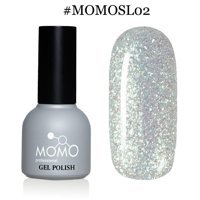 Momo SL02 Gümüş Işıltılı Kalıcı Simli Oje