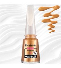 Flormar Maxi Brush PL386 Altın Sarısı Sedefli Oje