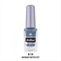 Gabrini Flat Brush B1 Kahverengi Işıltılı Simli Oje