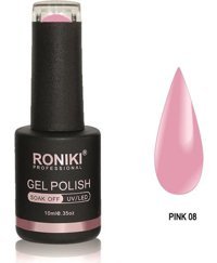 Roniki 08 Pembe Parlak Kalıcı Oje