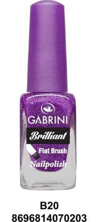 Gabrini Flat Brush B20 Mor Işıltılı Simli Oje